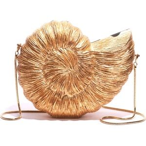 Emma Kuo Kahala gold nautilus hand made purse